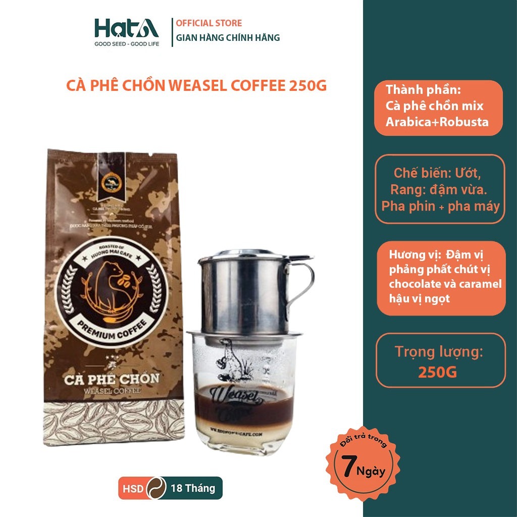Cafe Premium Weasel Coffee 250g Ground & Whole Bean | Weasel Coffee